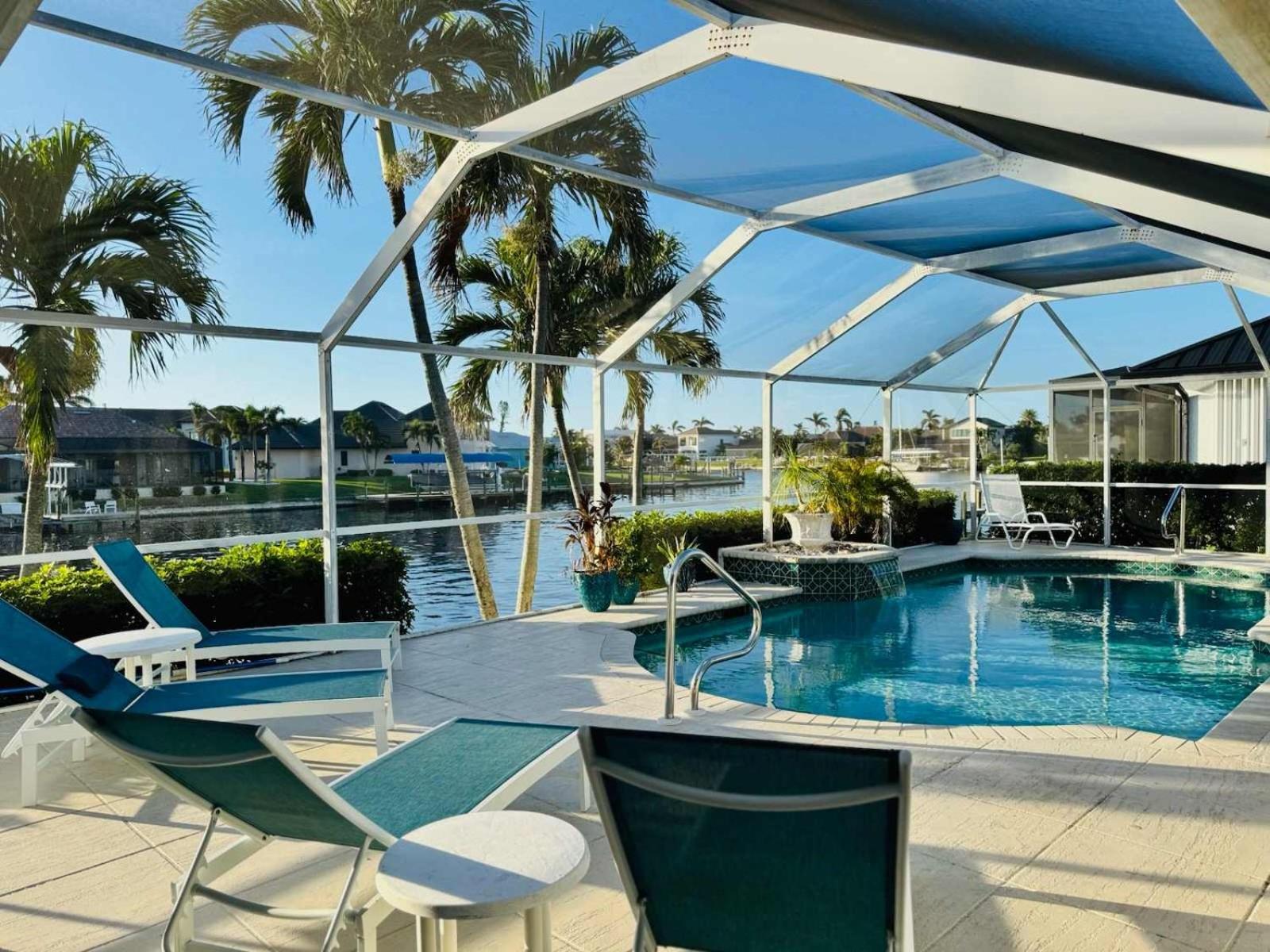 Free Heatedpool On Sailboataccesscanal Boat Lift Villa Cape Coral Exterior photo